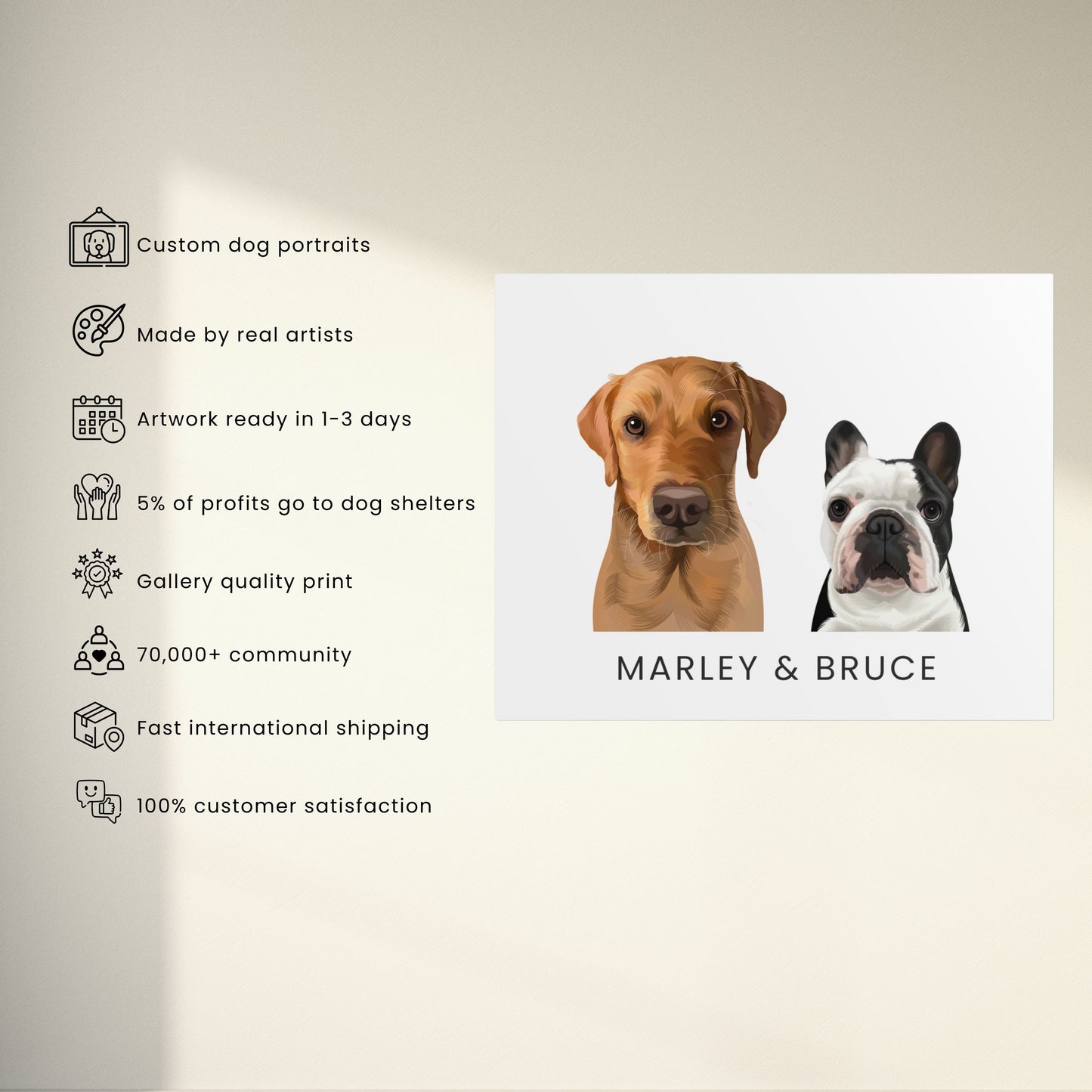Custom Modern Poster - 2 Pet