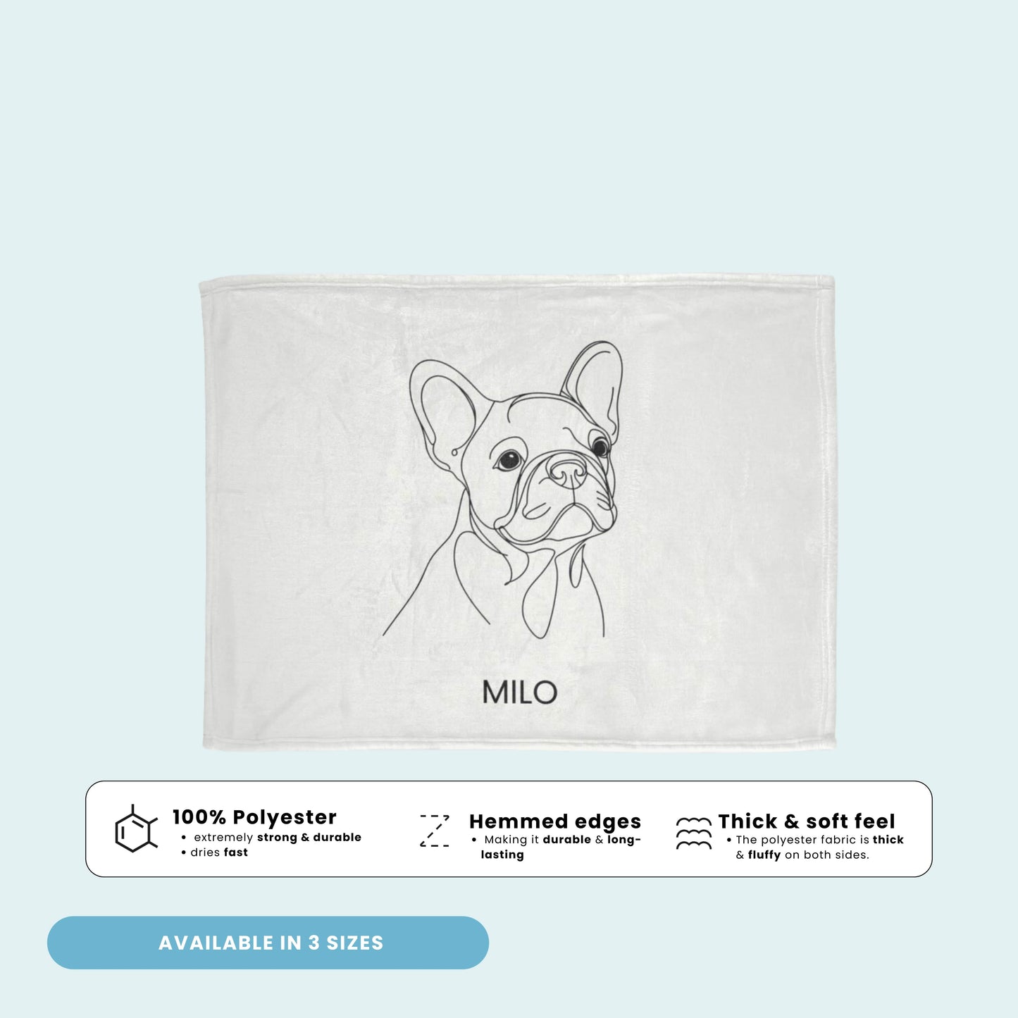 Custom Line Art Blanket
