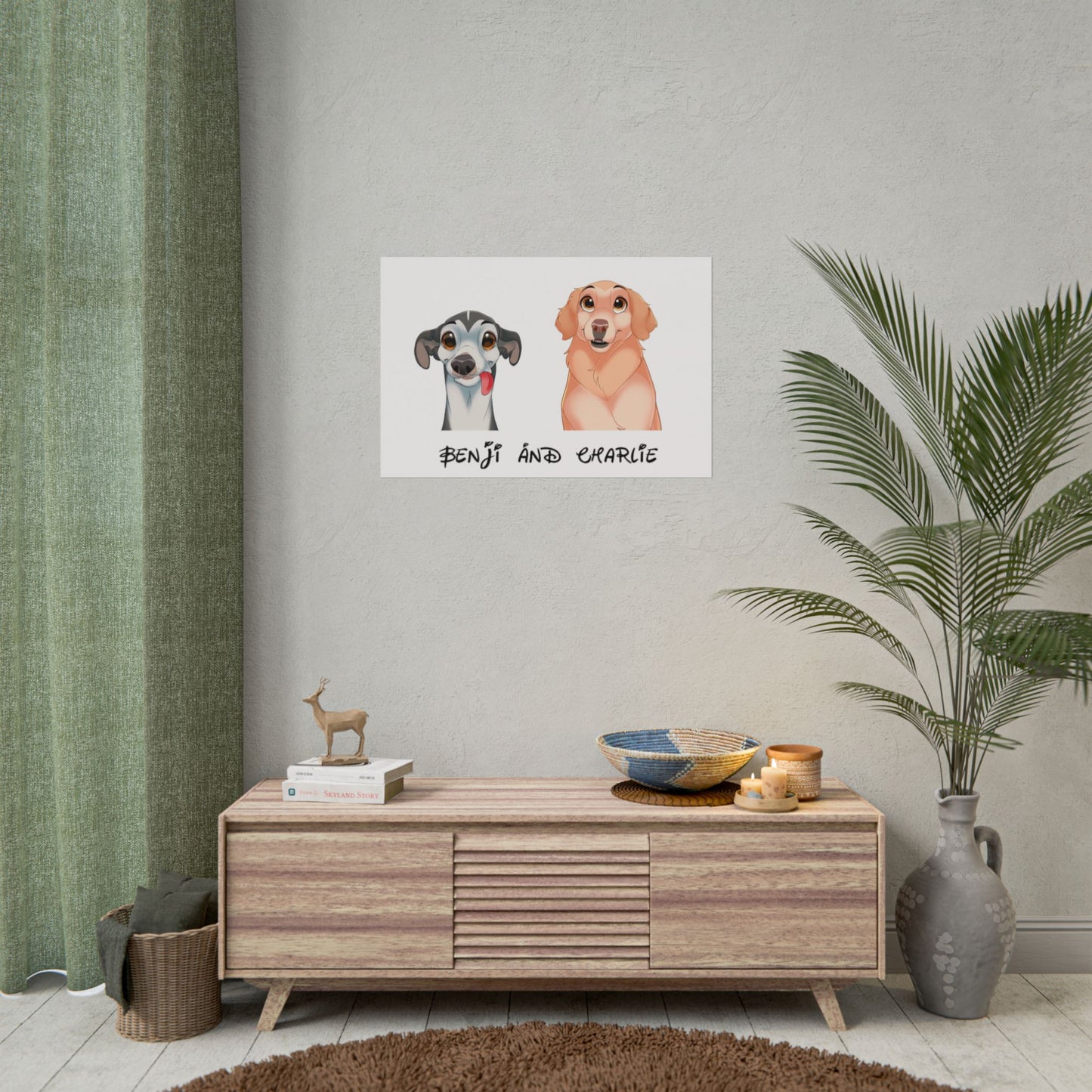 Custom Cartoon Poster - 2 Pet