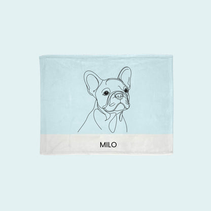 Custom Line Art Blanket