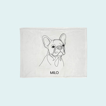 Custom Line Art Blanket