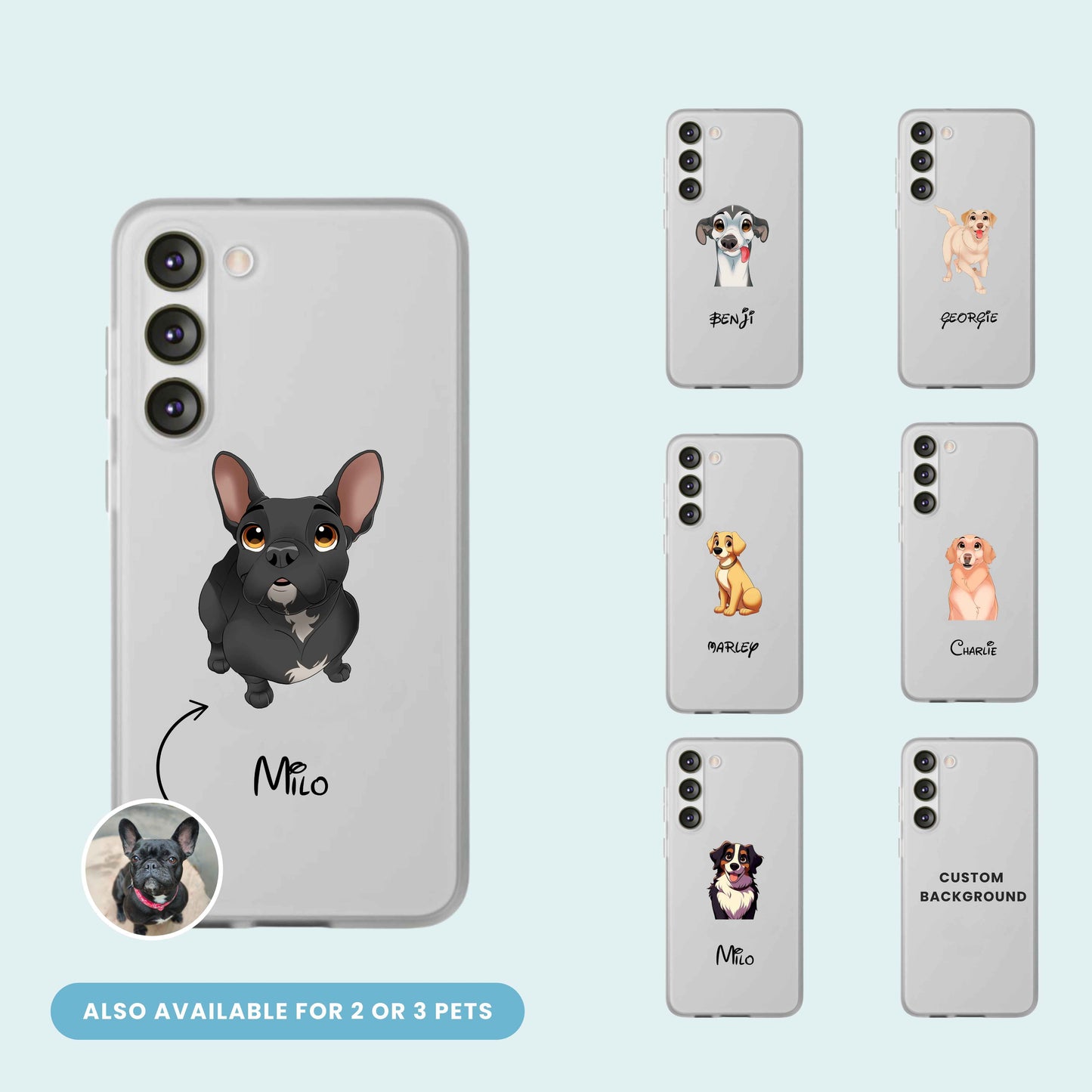 Custom Cartoon Pet Samsung Phone Case