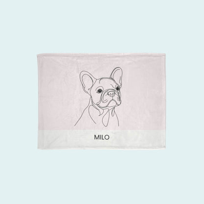 Custom Line Art Blanket