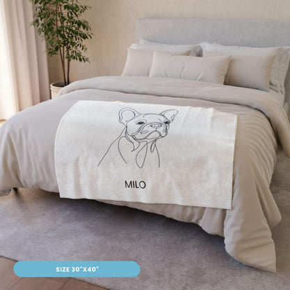 Custom Line Art Blanket